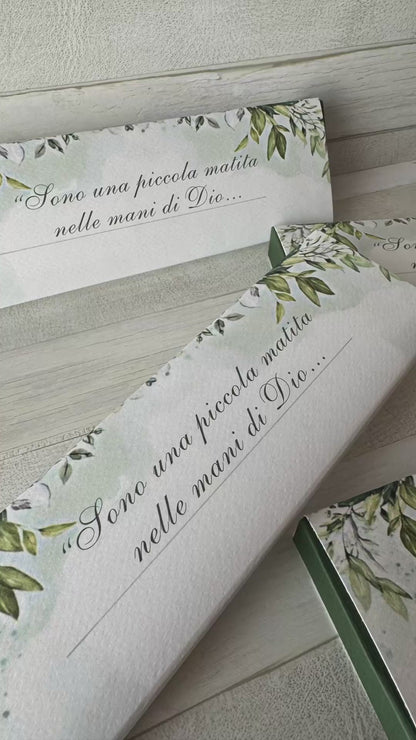 Porta confetti Comunione e Cresima – Cofanetto a scorrimento degustazione personalizzabile (9 confetti)